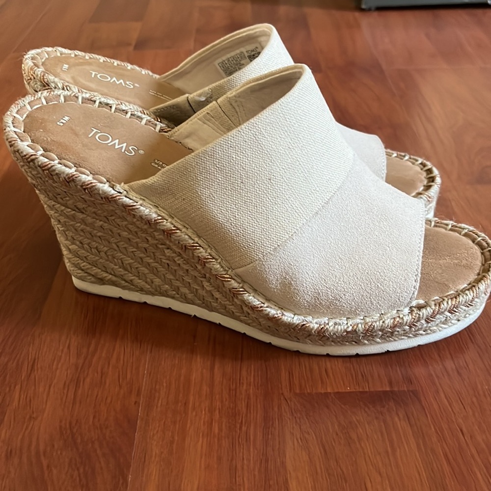 TOMS Espadrille Wedges
